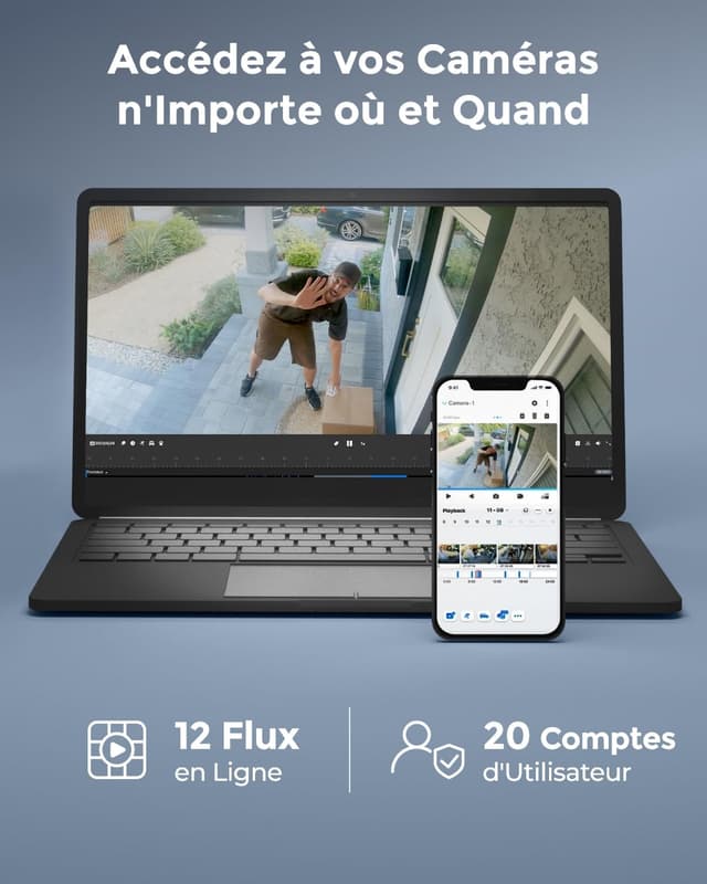 Thumbnail 6 de Reolink RLN12W NVR Wi‑Fi 6 2 To