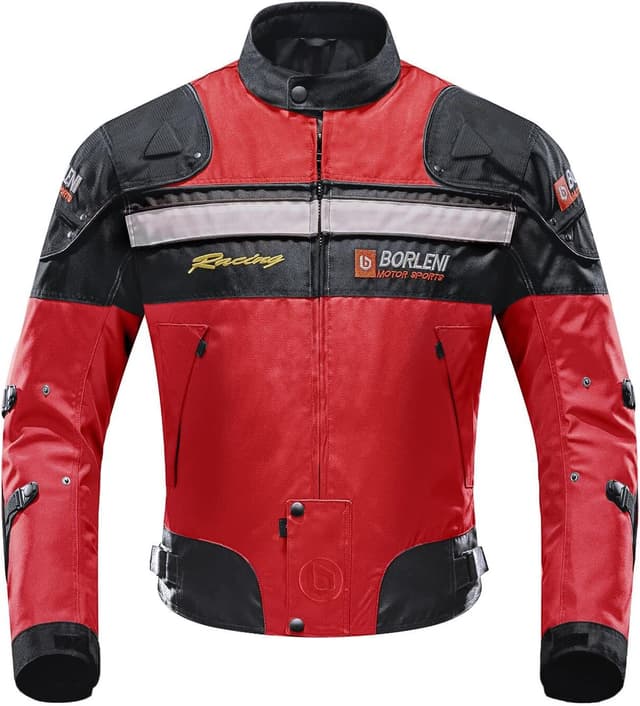 Thumbnail 6 de BORLENI Motorradjacke Herren Winddicht 600D