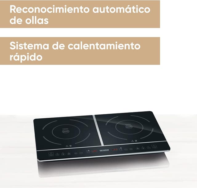 Imagen de SEVERIN DK 1031 hornillo inducción doble 3.400 W en OfertitasTOP