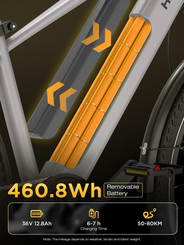 Detalle 2 de HITWAY BK7S e-bike 36V 12.8Ah 250W