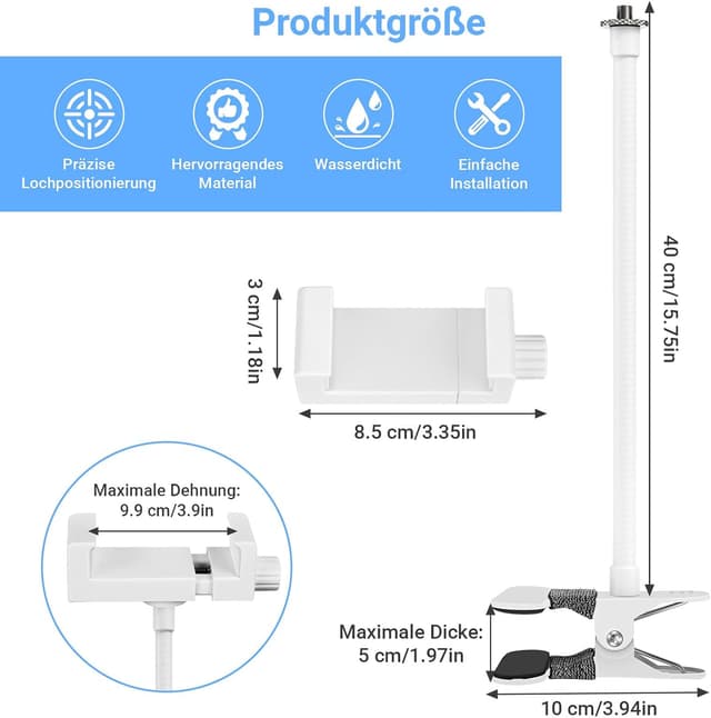 Thumbnail 2 de ToyGem Halterung für GHB Babyphone — universeller Ständer für Babykamera