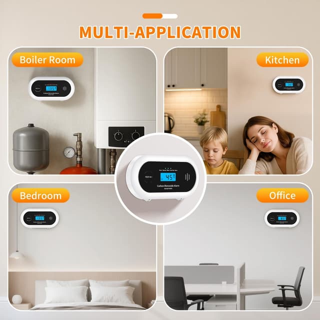 Thumbnail 5 de Alertlink VC22R Carbon Monoxide Detector 10‑Year LCD