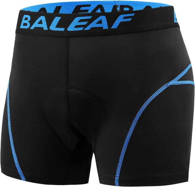 Detalle 2 de baleaf Herren-Radunterhose mit Sitzpolster und schnelltrocknender Funktionshose