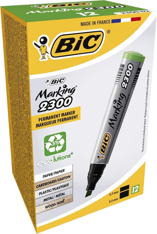 Thumbnail 6 de BIC Marking 2300 ECOlutions marcadores negros 36 uds