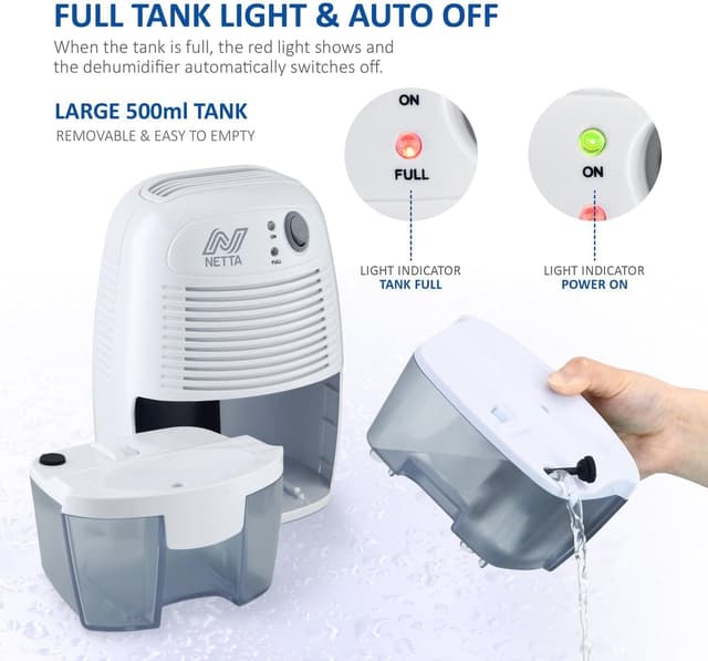 Thumbnail 3 de NETTA Dehumidifier 500ml mini dehumidifier