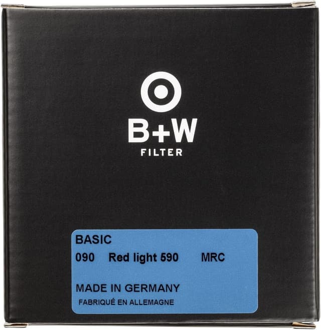 Detalle de B+W Rotfilter hell 090 MRC Basic 39 mm (16x vergütet) – Rot-Filter für mehr Kontrast in Schwarzweiß
