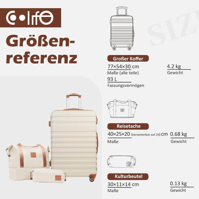 Thumbnail 4 de COOLIFE Trolley Koffer 77 x 54 x 30 cm