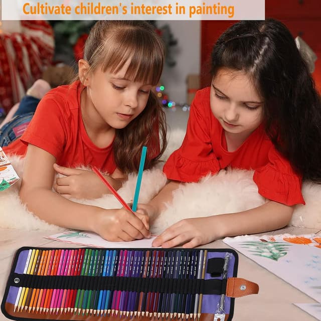 Detalle 2 de Ugmic 50 Buntstifte – Premium-Farbstifte für Erwachsene & Kinder mit lebendigen Farben