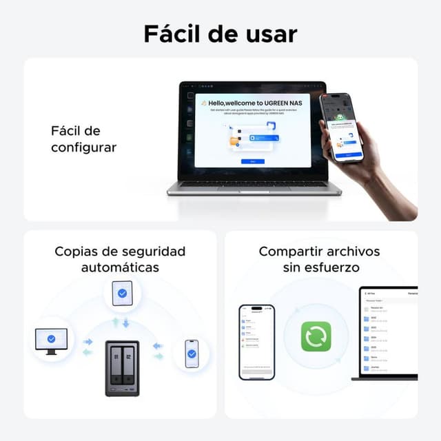 Thumbnail 2 de Ugreen NASync DXP2800 NAS 2 bahías, 8 GB DDR5
