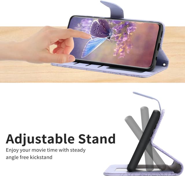 Detalle de BAILI Custodia per Wiko Power U10/U20 con cavalletto, cover a portafoglio e chiusura magnetica