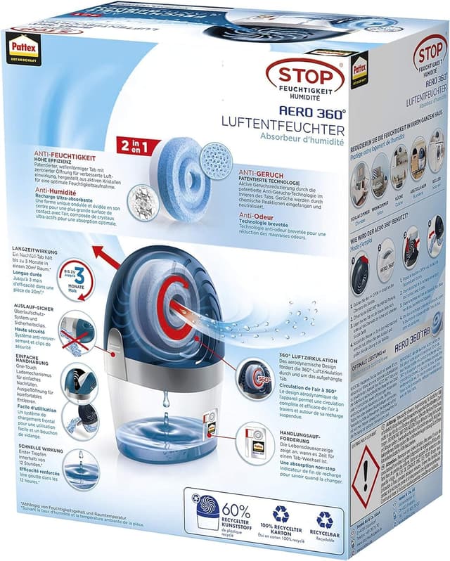 Detalle 2 de Pattex AERO 360º Luftentfeuchter mit 450 g