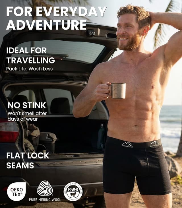 Detalle 2 de Boxer lana merino 100% Merino.tech