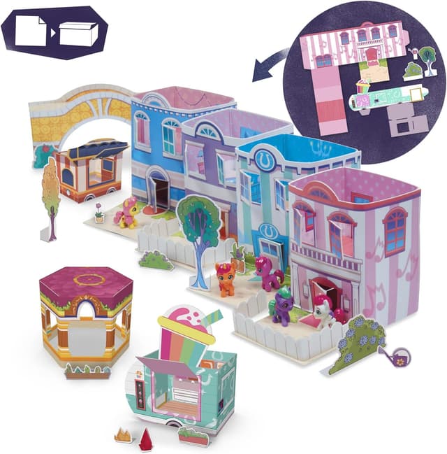 Detalle de My Little Pony Magia del Minimondo – Compact Creation Maretime Bay con Sunny Starscout (playset portatile)