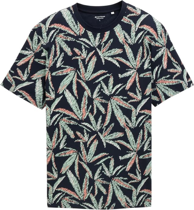 Detalle 2 de TOM TAILOR 1045699 T-Shirt uomo con motivo floreale