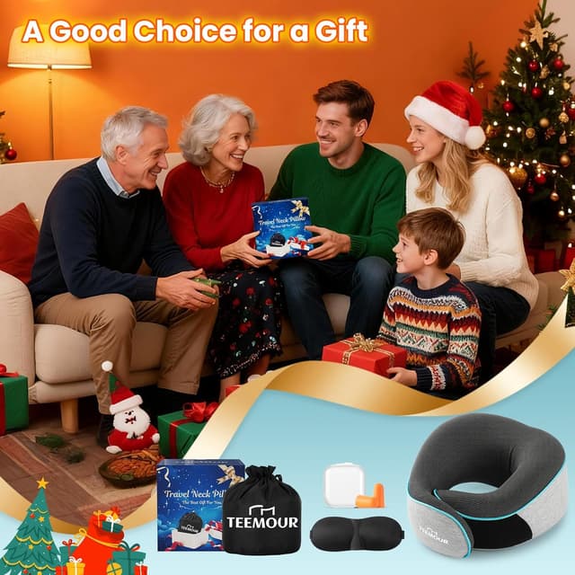 Thumbnail 1 de Nackenkissen Flugzeug Memory Foam 360° Grau