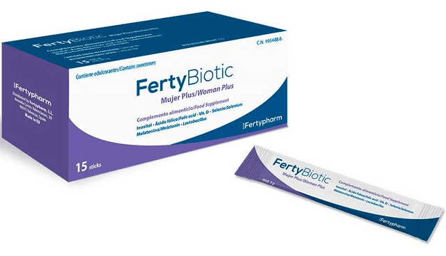 Imagen de FertyBiotic Mujer Plus probióticos 15 sticks en OfertitasTOP