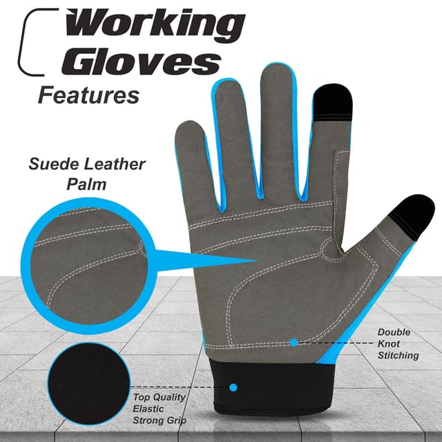 Detalle 2 de WESTWOOD FOX Gants de travail sécurité S