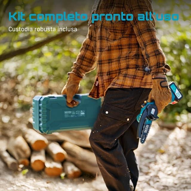 Thumbnail 6 de Seesii Mini motosega a batteria da 6 pollici