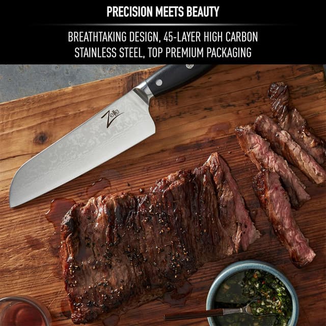 Detalle 2 de ZELITE INFINITY Cuchillos Santoku 18cm | Acero Damasco VG10