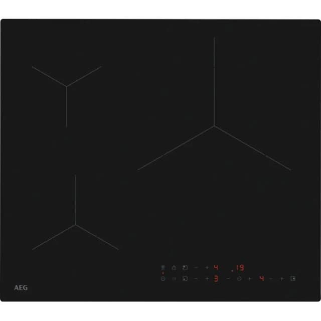 Detalle de AEG TN63IV00CT SaphirMatt – Placa de inducción de 60 cm con 3 zonas PowerBoost y Hob2Hood
