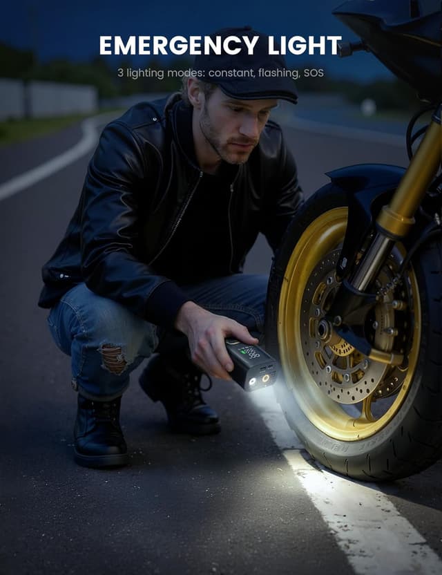 Thumbnail 5 de Lamicall Tyre Inflator 150 PSI with 6000mAh battery