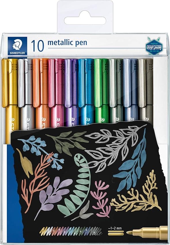 Imagen de STAEDTLER 8323 TB10 Estuche 10 marcadores metálicos 🎨 en OfertitasTOP