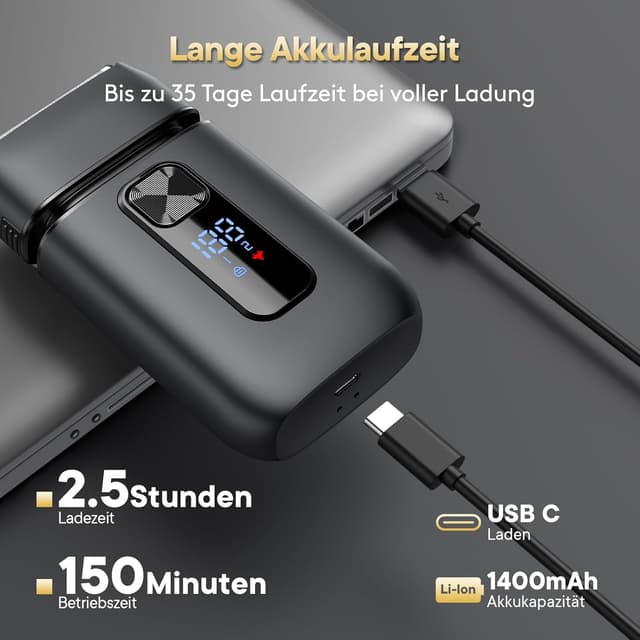 Detalle 2 de Brightup Elektrorasierer 150 Min 🪒