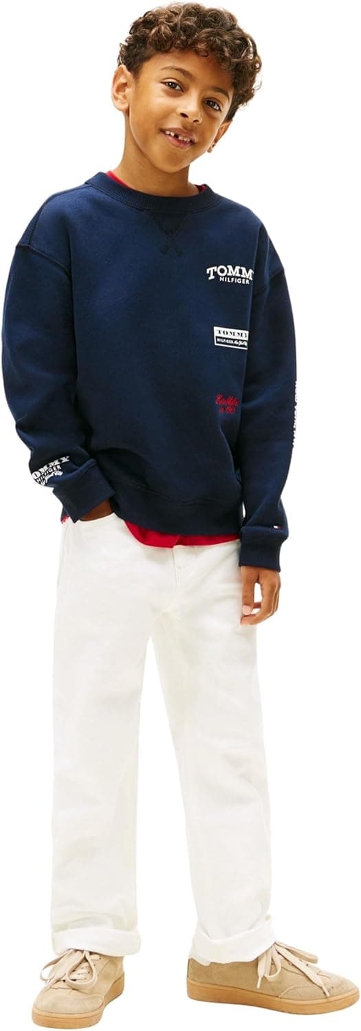 Detalle 2 de Tommy Hilfiger felpa multistampa per ragazzi