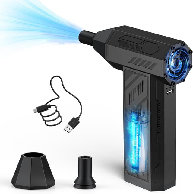 Detalle de Compressed Air Duster Cleaner 110000 RPM Cordless