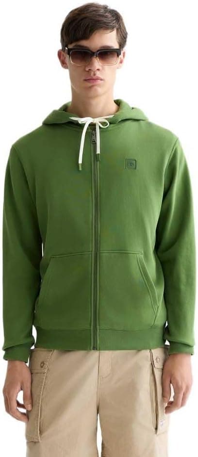 Detalle de Scotch & Soda Felpa con cappuccio uomo Essential Badge Logo