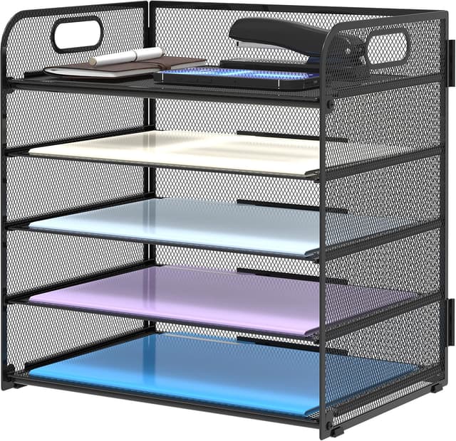 Detalle de SUPEASY 5 Trays Paper Organizer with Handle