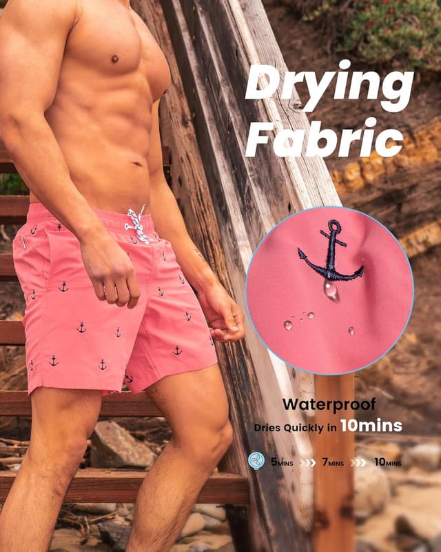 Detalle 2 de MaaMgic Men's Quick Dry Swim Shorts S–XXL