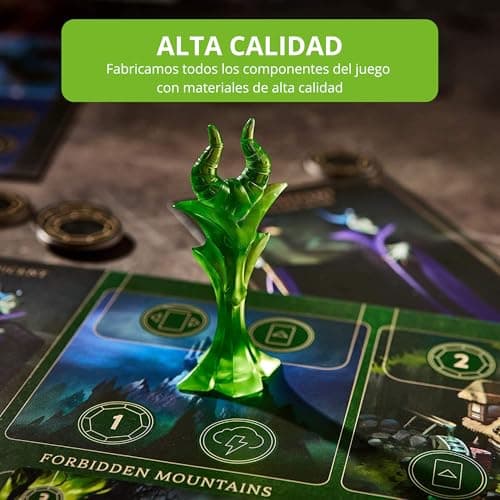 Detalle de Ravensburger Disney Villainous (edición en castellano) – juego de mesa de villanos para 2 a 6 jugadores, +10 años