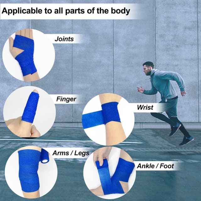 Detalle 2 de Clooflar 16 Pack cohesive bandage 5cm x 4.5m 🩹