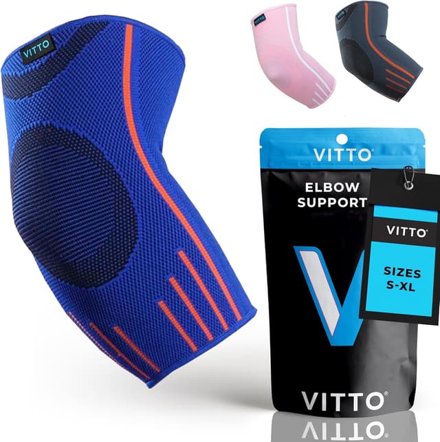 Thumbnail 6 de VITTO Elbow Support Compression Sleeve L Grey
