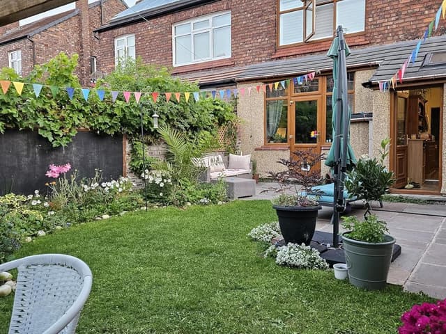 Thumbnail 6 de G2PLUS Bunt Wimpelkette Outdoor wetterfest (3x 12 m mit 36 Wimpeln) für Garten, Geburtstag & Kinderzimmer