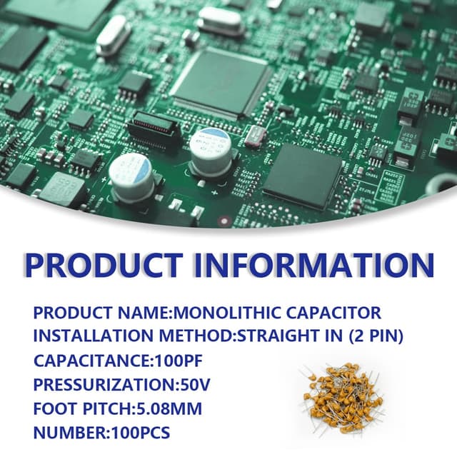 Detalle 2 de Innfeeltech 100pcs Keramik Kondensator 100pF ⚙