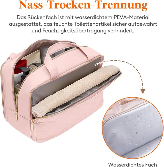 Thumbnail 4 de Lifewit Reise Kulturtasche Damen 10L Rosa