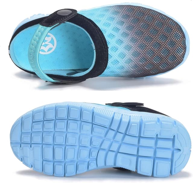 Detalle 2 de Sabots et mules respirants pour fille/garçon en maille – chaussons d’été antidérapants pour jardin, plage et piscine