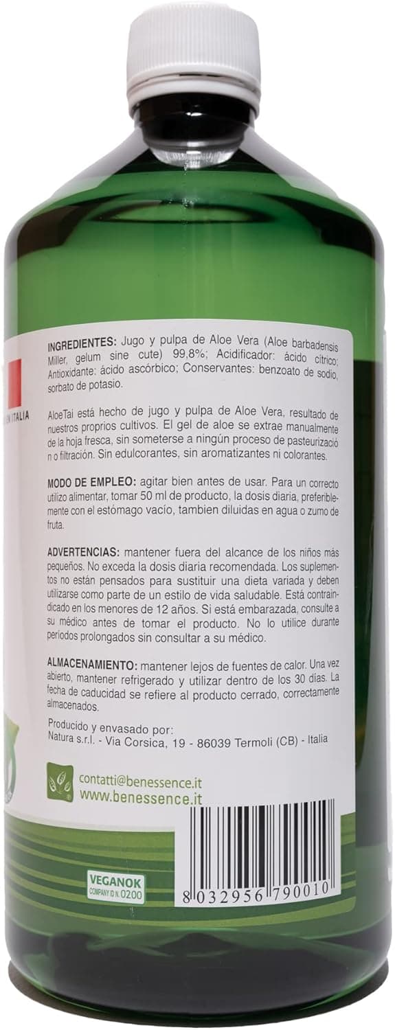 Thumbnail 5 de Benessence Aloe Vera Jugo Natural Sin Pasteurizar 3L 🌱
