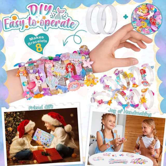 Detalle de Eichhoo Mermaid bracelet kit for kids 64 dots