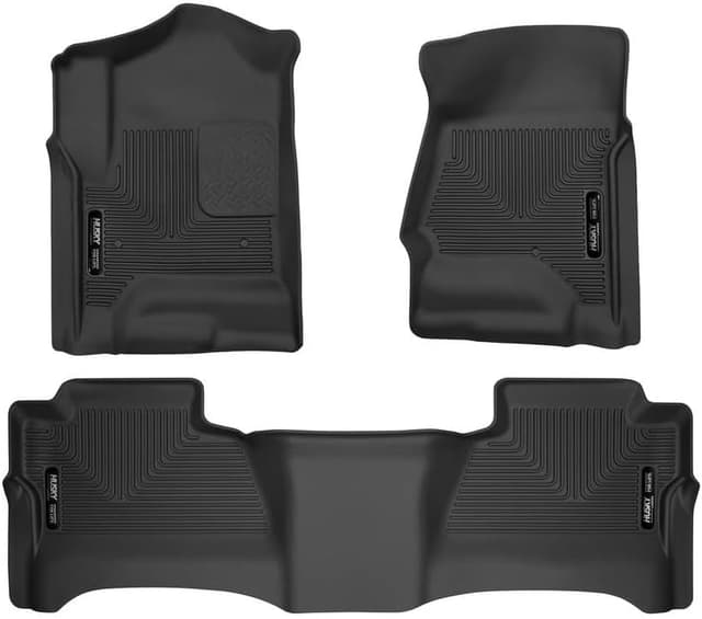 Detalle de Husky Liners Weatherbeater Floor Mats (98231) for select Chevy Silverado & GMC Sierra Crew Cab models