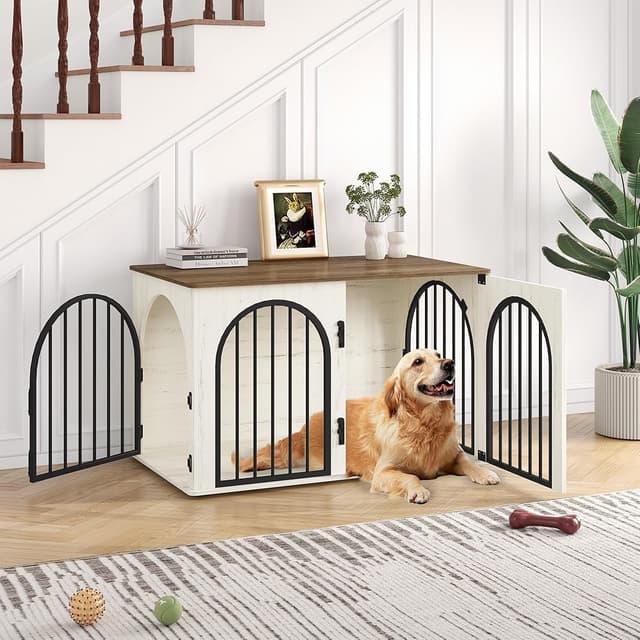 Imagen de Hzuaneri Hundekäfig Möbel 100 cm en OfertitasTOP