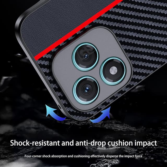 Detalle 2 de FDHYFGDY Schutzhülle für Honor 400 Lite – Carbonfaser-Case wasserdicht & stoßfest