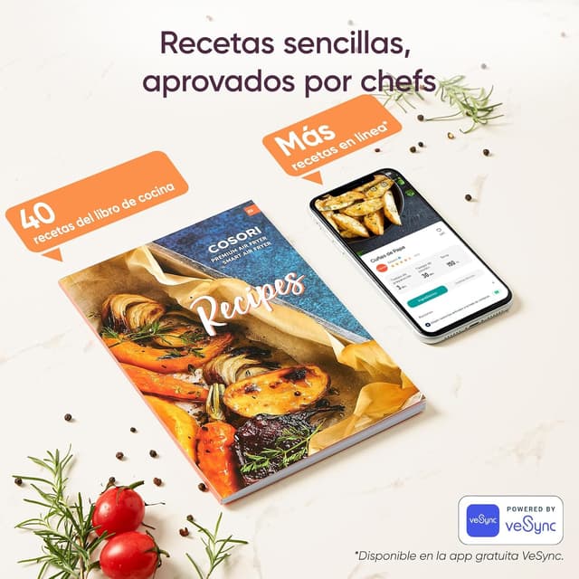 Thumbnail 5 de COSORI Freidora de Aire 5.5L 1700W 🍟 Eficiencia y Sencillez