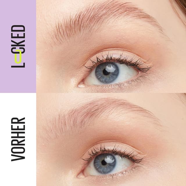 Detalle de Maybelline New York Super Lock Brow Glue Augenbrauengel (Taupe) – starker Halt ohne Abblättern oder Kleben, mit Styling-Bürstchen