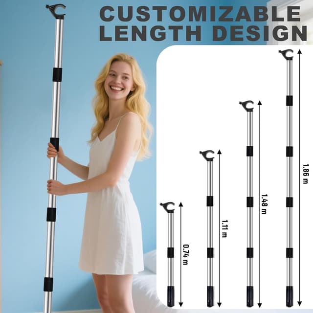 Detalle de Window Pole Opener 1.86m telescopic for blinds