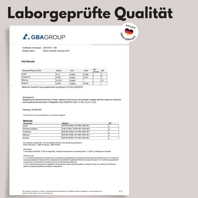 Detalle 1 de Coenzym Q10 Kapseln 200 mg, 130 Stück