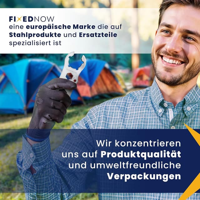 Thumbnail 6 de FixedNow chiave per bombola del gas in acciaio inox con 6 funzioni e foro per cordino