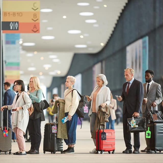 Thumbnail 5 de Leather Luggage Tags 2 Pcs Spinning Rainbow